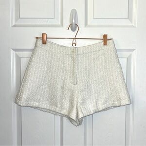 NWT Cream Tweed Shorts